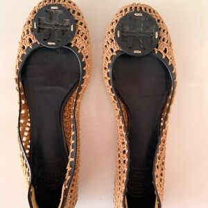 Tory Burch Brown Crochet Flats